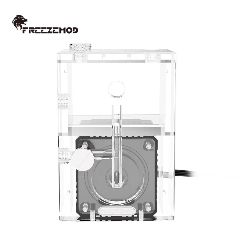 

FREEZEMOD Square Reservoir+Pump Combo AIO Modular Design, 650L/H Centrifugal Pump-core 150ML, PUB-EG6-FX-240