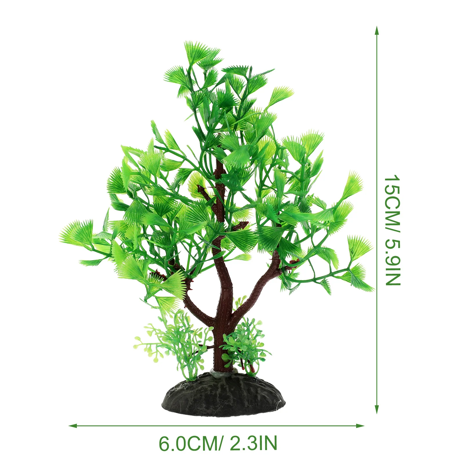 

2pcs Replaceable Faux Wear-Resistant Decor Lifelike Fish Tank Plants Delicate Fake Plant For Aquarium Safe Household Aquarium