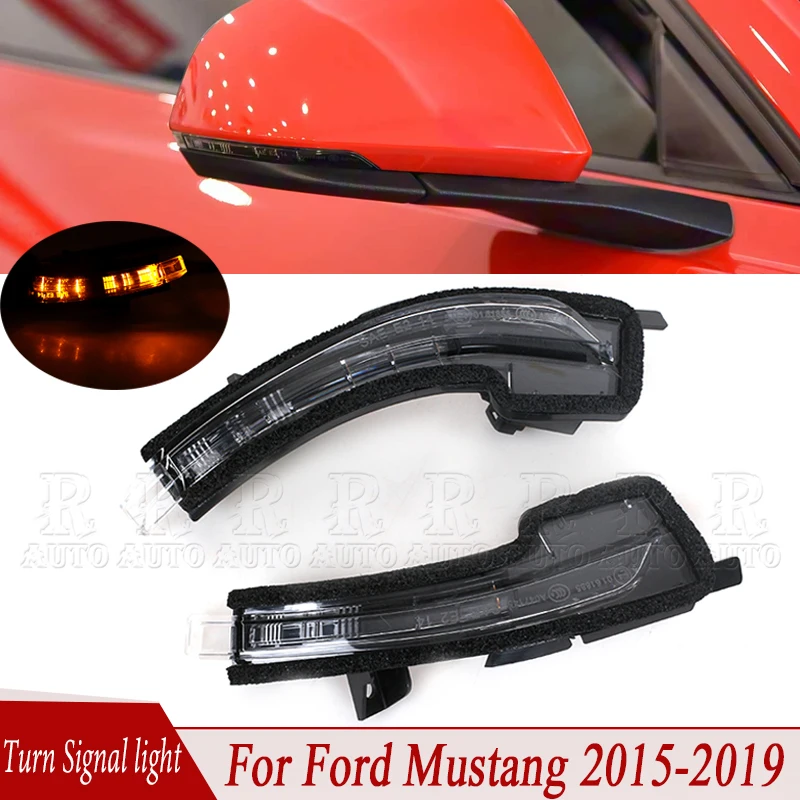 

Car Rearview Mirror Turn Signal Light For Ford Mustang 2015-2019 Indicator Lamp Side Turn Signal Lamp FR3Z13B375A FR3Z13B374A