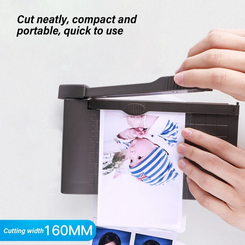 Easy to Use Small Photo Cutter, Paper Trimmers Perfect for Students and Home Crafting, Precise Edges Cutting N2UB