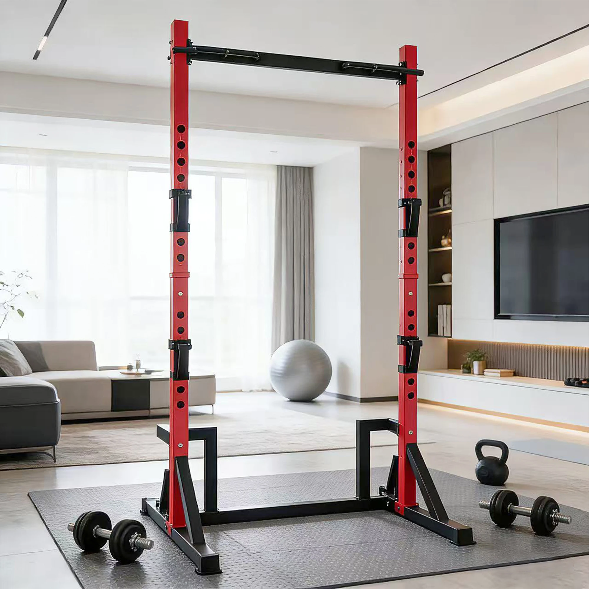 Heavy Equipment Storage - KERDOM Rack de musculation multifonction avec