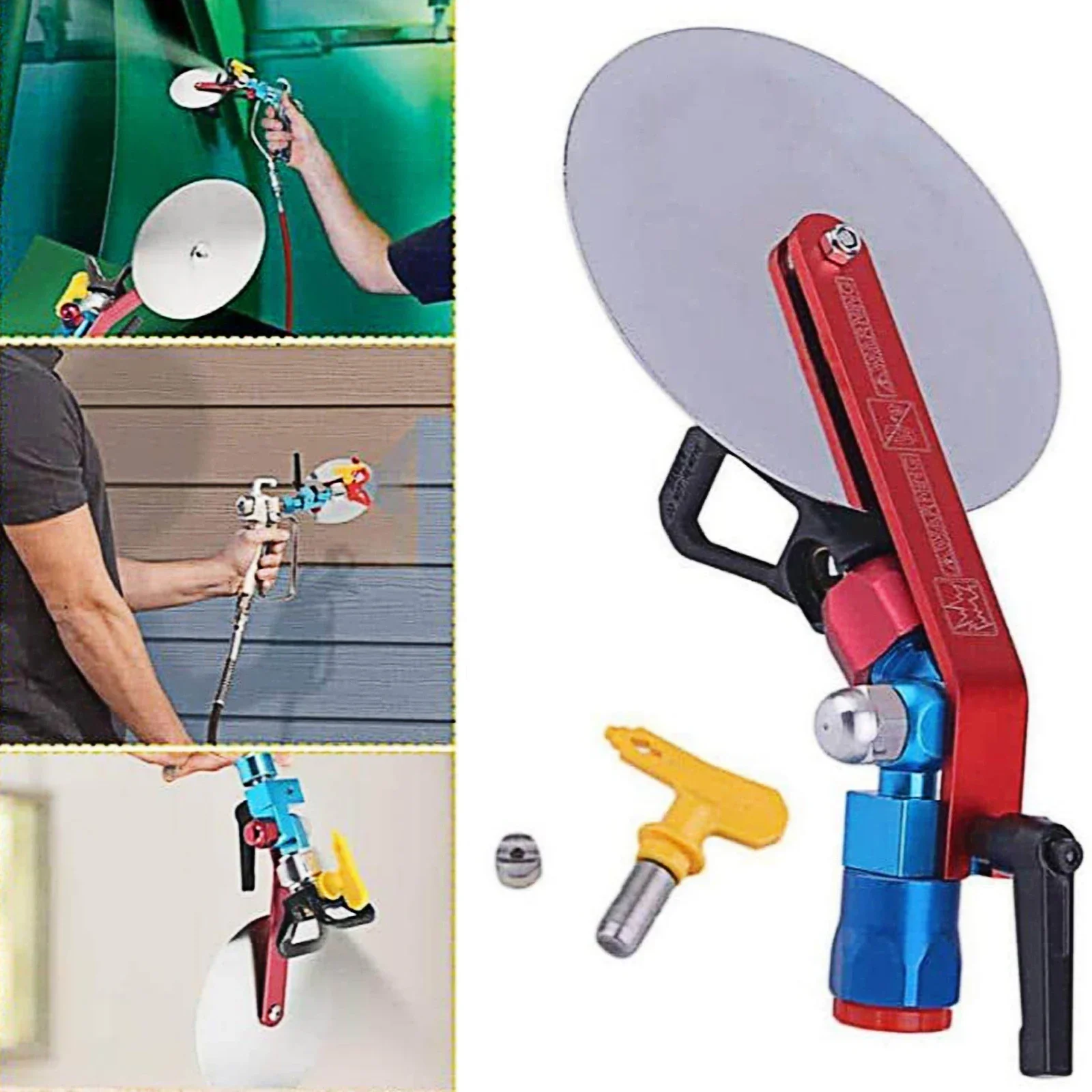 7/8-Inch Spray Guide Accessory Tool Airless Paint Sprayer with Anti-Splash Baffle Tip Extension Pole Accessory Tool