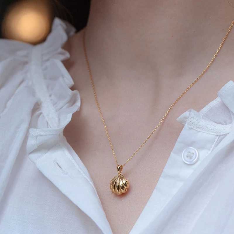 Trendy Gold Plated Shell Charm Choker With Freshwater Pearls For Daily Wear Date image 2