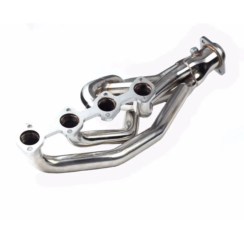 High-Quality Stainless Steel Long Tube Headers for 1996–2004 Ford Mustang GT 4.6L V8 – Silver Performance Manifold 3