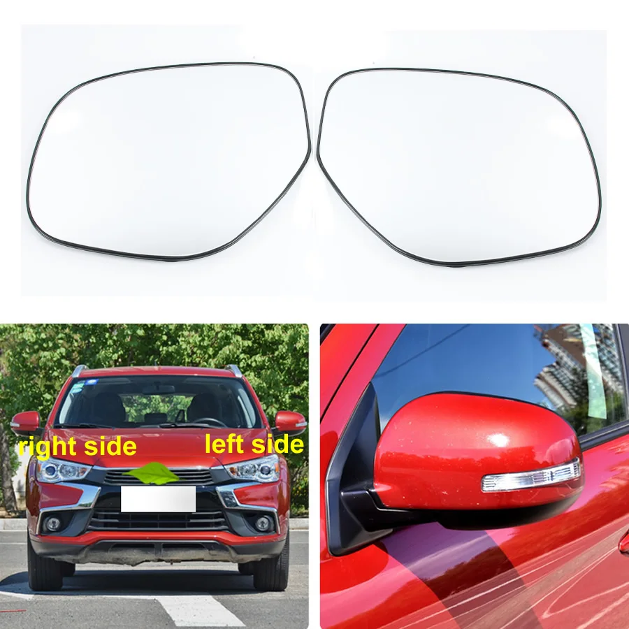 Car Mirrors For Mitsubishi Strength Dazzle ASX 2013-2021 Car Accessories Rearview Mirror Lenses Side Reflective Glass Lens