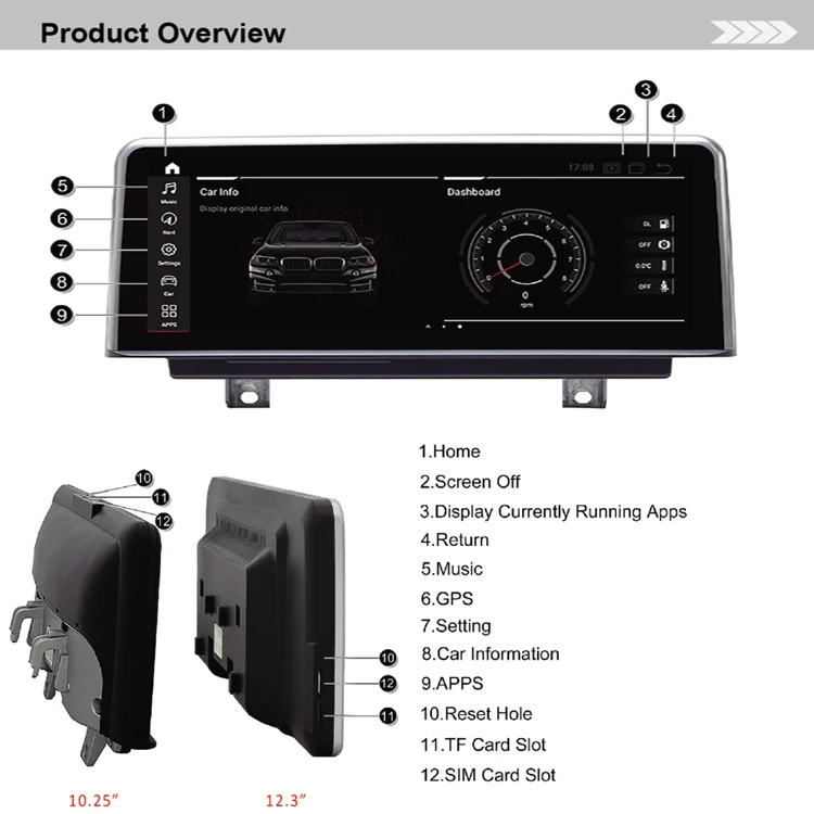 Android 13 Car Radio for X3 E83 2004-2009 Touch Screen Carplay Multimedia Player with BT Intellint System GPS Navigation