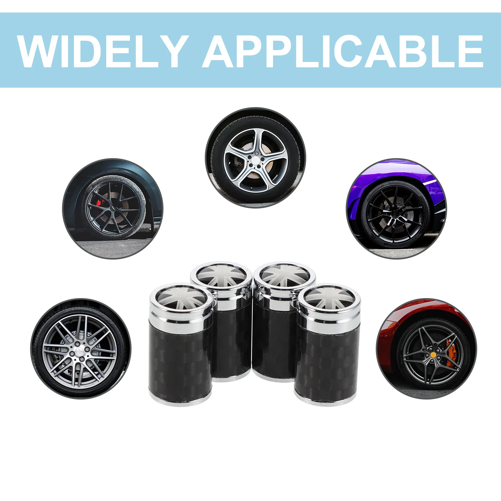 4 Stück Reifenventilkappen mit UK-Flagge, Metall, Autozubehör für Autos, SUVs, LKWs, Motorräder, stilvolle schützende Kupferabdeckungen