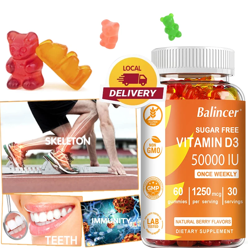 

Vitamin D3 - Strengthens Bone and Nervous System Health and Promotes Cell Growth Immune System Energy Mood Support