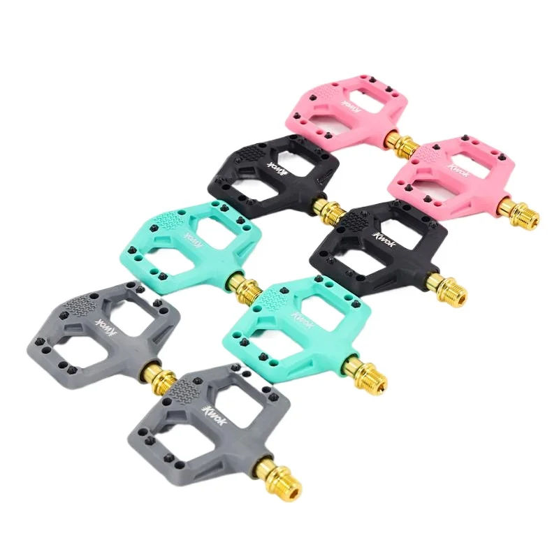 AliExpress NONE Kwok 3 Bearing Bicycle Pedals Nylon Ultralight MTB Road Pedals Seal Bearing Light Weight Bike Non-slip Pedals Cycling Platform