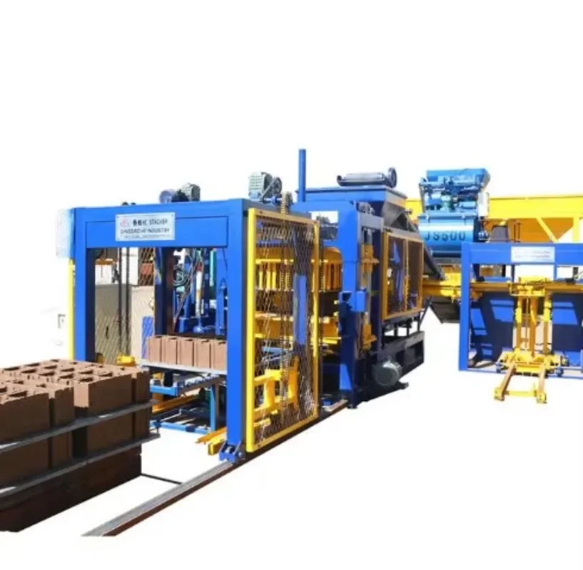 CE Standard Full Automatic Concrete Cement Paving Stock Block Brick Making Machinery Machine 2025 Hot Sale