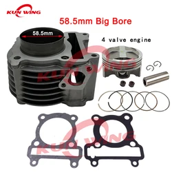 58.5mm 155cc Big Bore Cylinder Piston Kit for YAMAHA BWS125 BWS 125 ZUMA 125 YW125 CYGNUS-X /-SR /-FI 4-valve Engine Parts