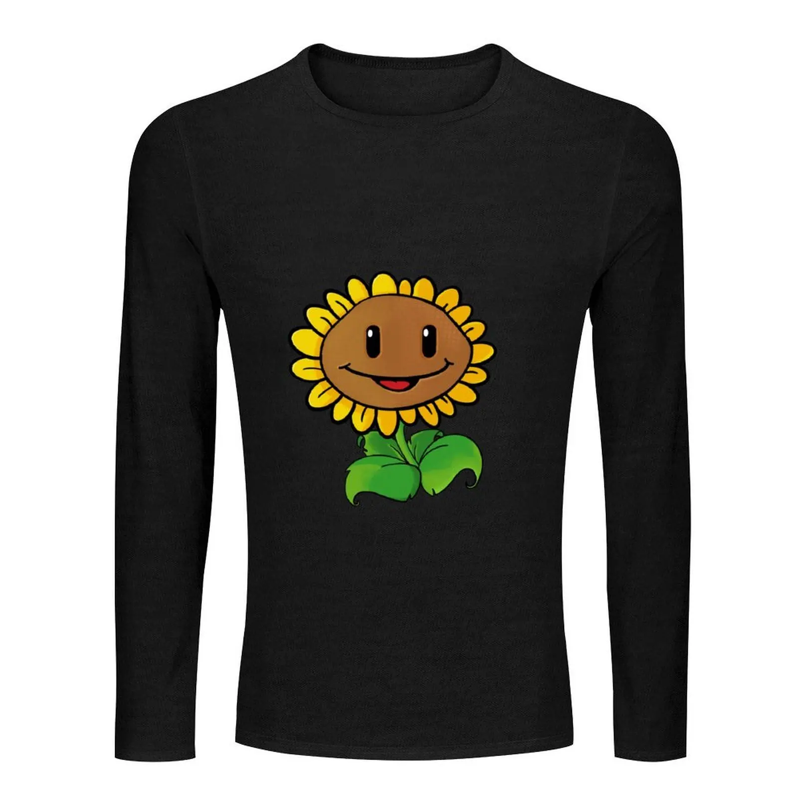 تي شيرت طويل من Plant vs. Zombies Sunflower تي شيرت جرافيك تي شيرت مخصص تي شيرت سريع الجفاف تي شيرت رجالي ملابس للرجال