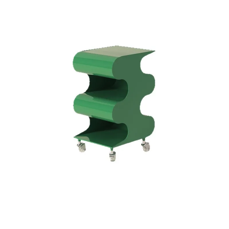 

Movable plastic cart creative minimalist style bedside table