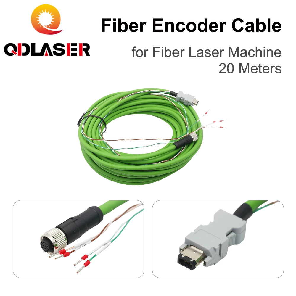

Original Raytools Encoder Cable 20Meters BM111 ELNOC3320M00047B ECAT-A2-M12 Coding Line Power Line for Fiber Laser Machine