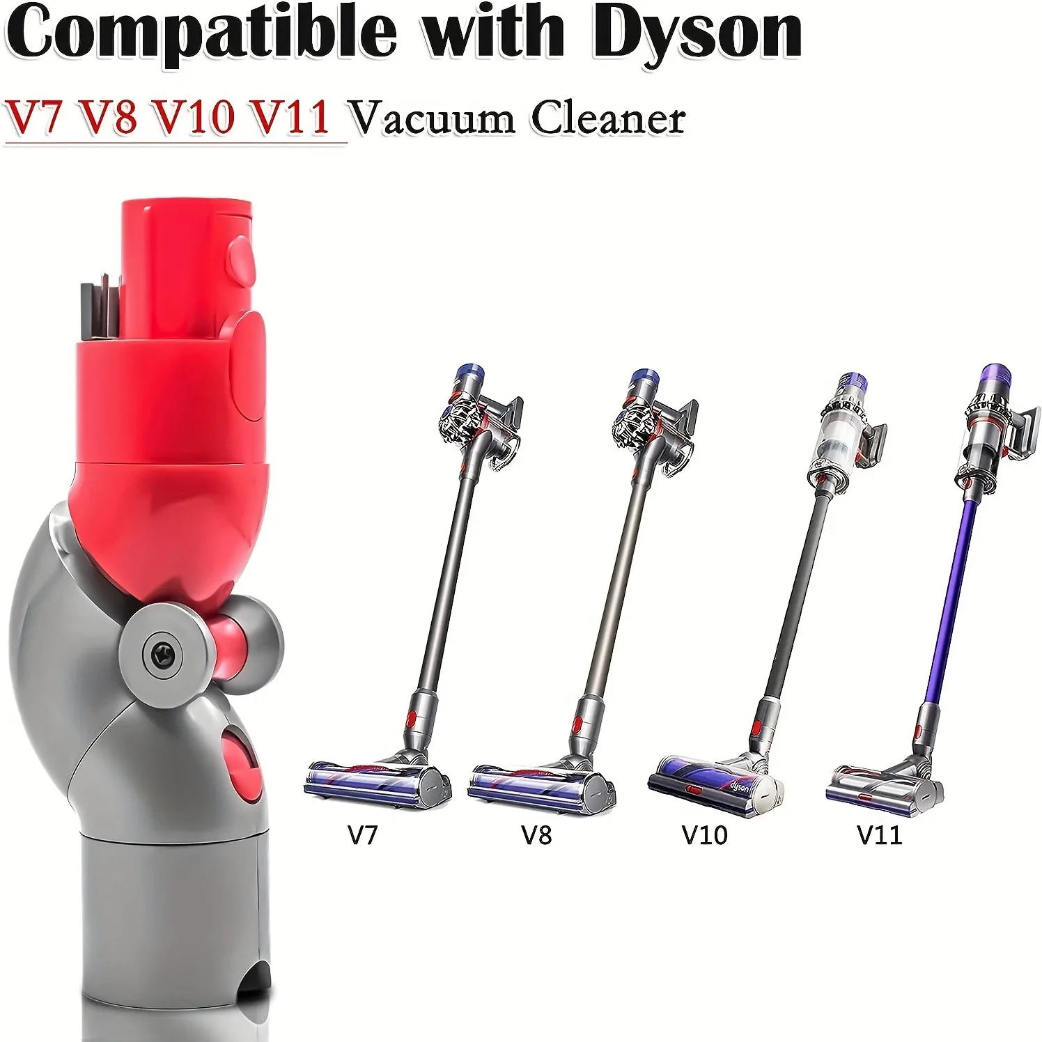 For Dyson V7 V8 V10 V11 V15 Vacuum Cleaner Accessories  Low Turning Elbow Turning Head Adapter