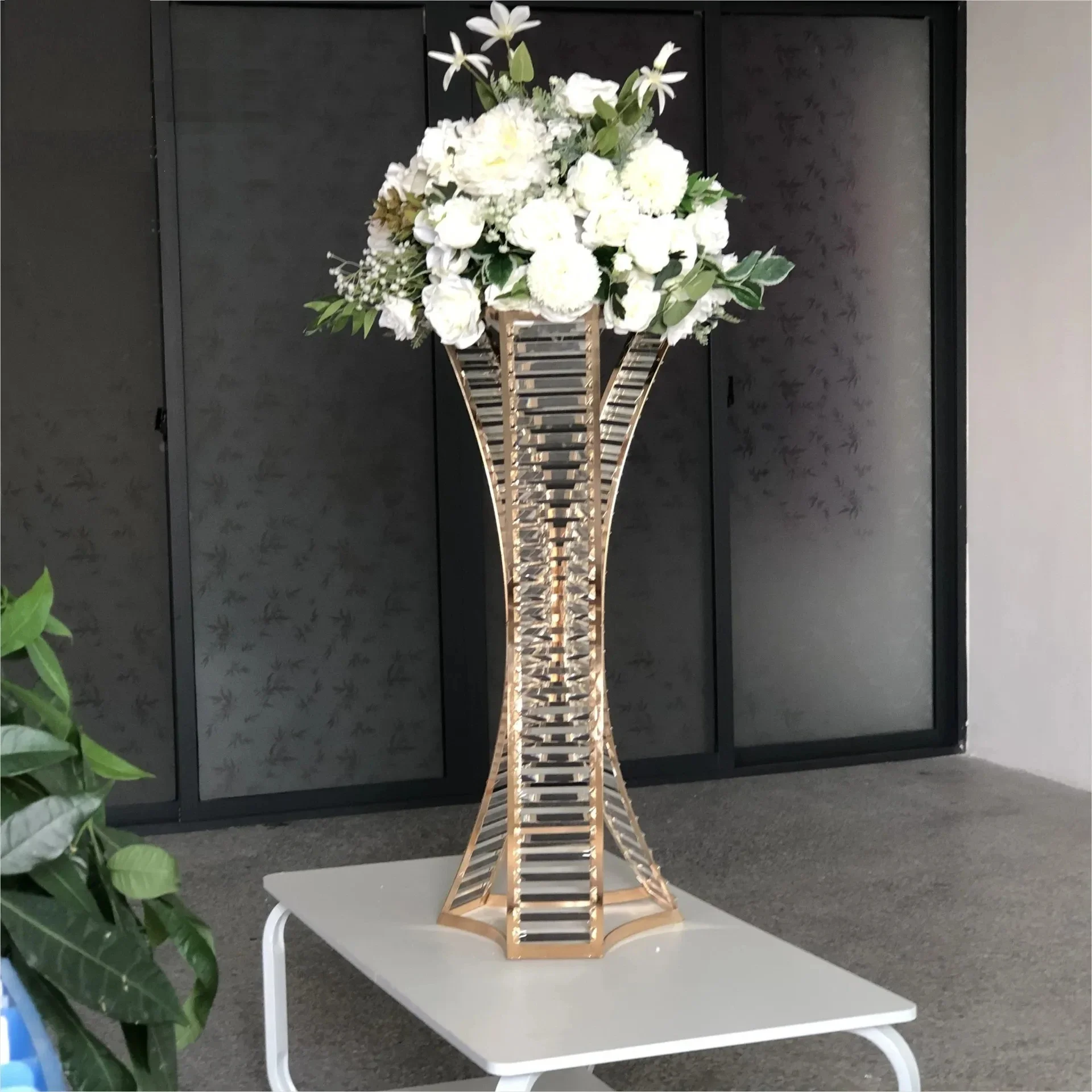 

Acrylic Crystal Table Centerpieces, DIY Decoration, Wedding Centerpiece 80 cm H Pillar Road Leads Party Vase New 5 Sets 10 Sets