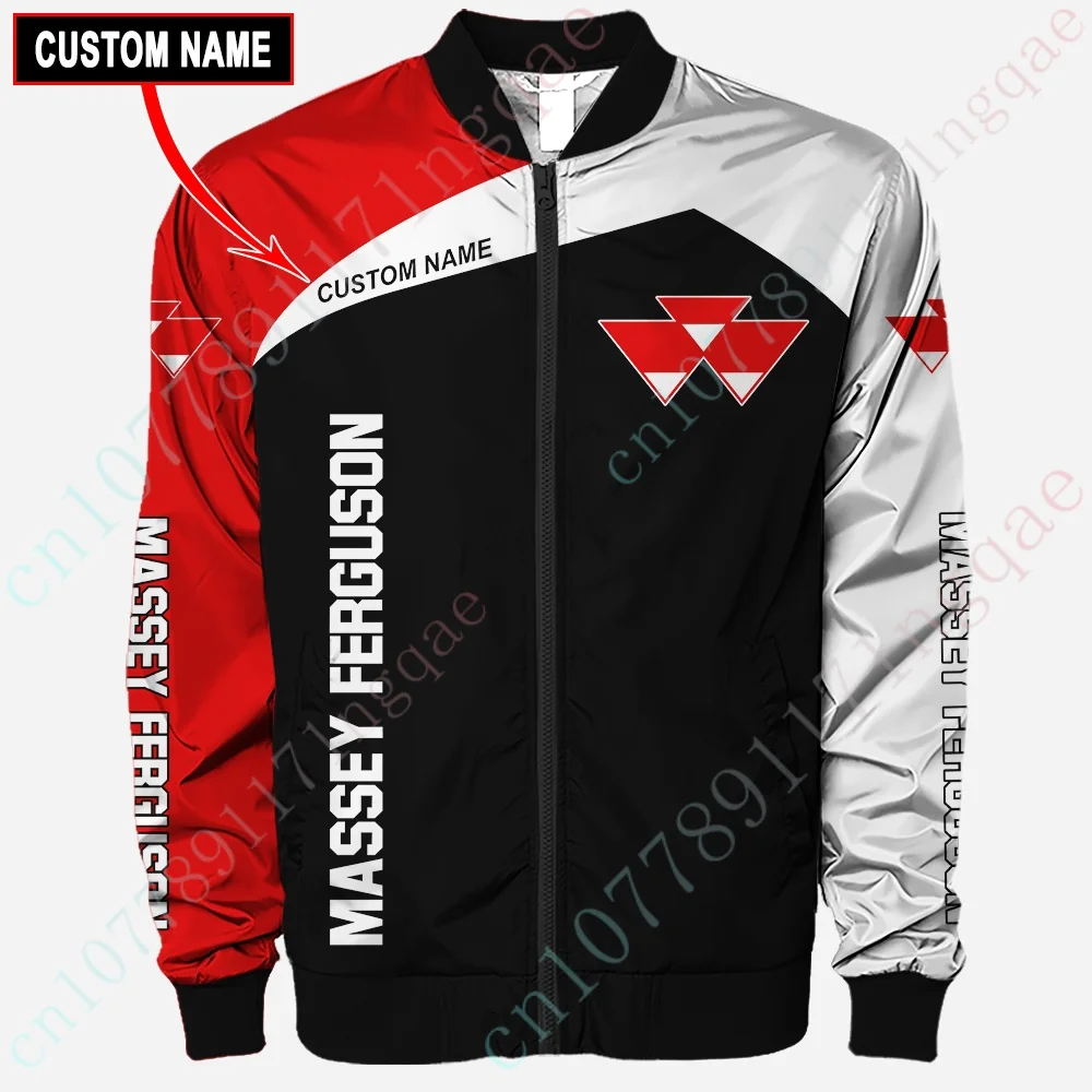 

Massey Ferguson Jackets For Men's Clothing Harajuku Bomber Jacket Lightweight Baseball Uniform Hip Hop Windbreaker Thick Coat