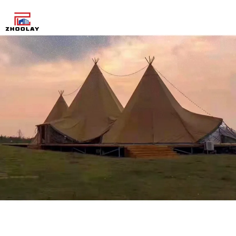 Internet Popular Beach Canopy Cotton Outdoor Indian Tent Pyramid Wild  Camping Base Tent