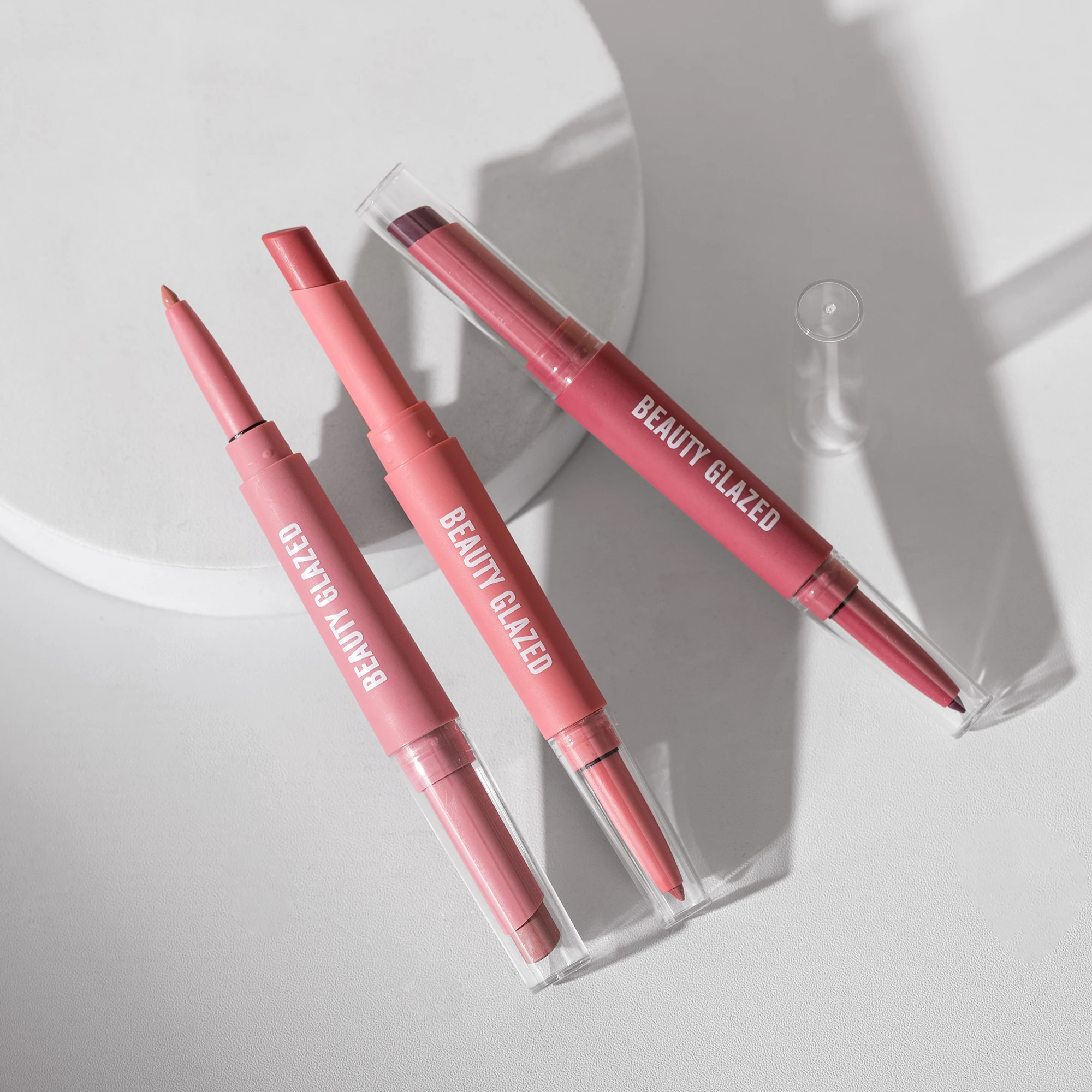 Lip Liner And Lipstick Pen, 2-in-1 Double-headed Lipstick Set , Waterproof Long Lasting Matte Lipstick Gift, Suitable For Daily