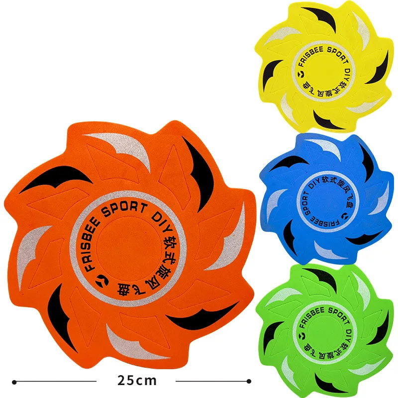 2 ชิ้น EVA Cyclone Flying Disc ของเล่นเด็กปฏิสัมพันธ์ชายหาดกีฬากลางแจ้งของเล่นเด็กเกมโยนบูมเมอแรง