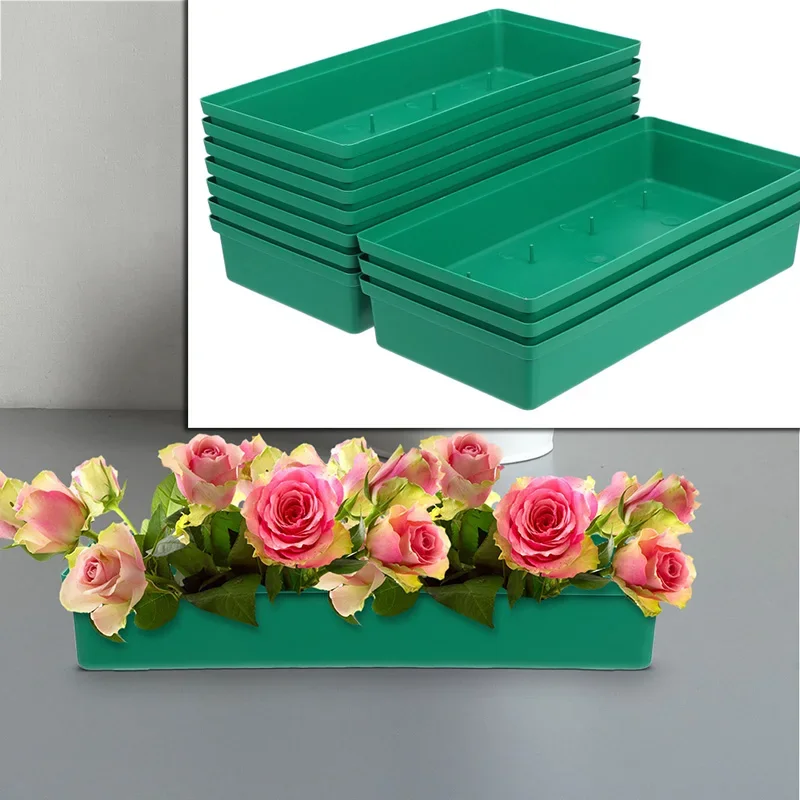 

Nice 10 Pcs Flower Arranging Pin Plate Plant Stand Floral Tray Container Arrangement Bowl Tool Holder Pp Base Florist Supply