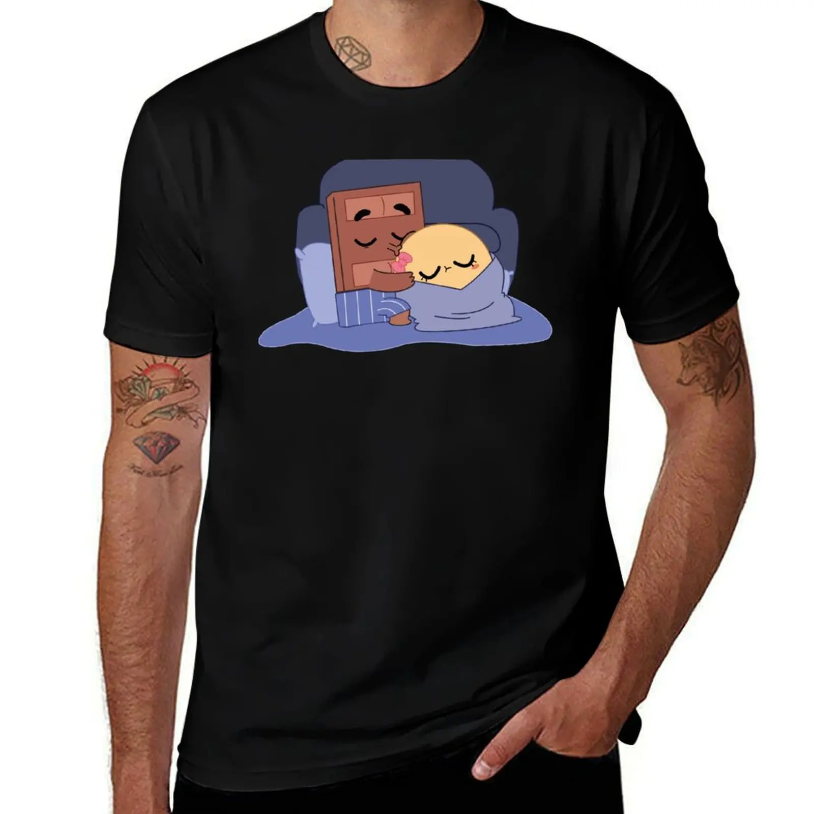Choco Pancake Sweet Couples Moments Together T-Shirt graphic shirts shirts graphic tee blue lock summer shirt mens t shirt