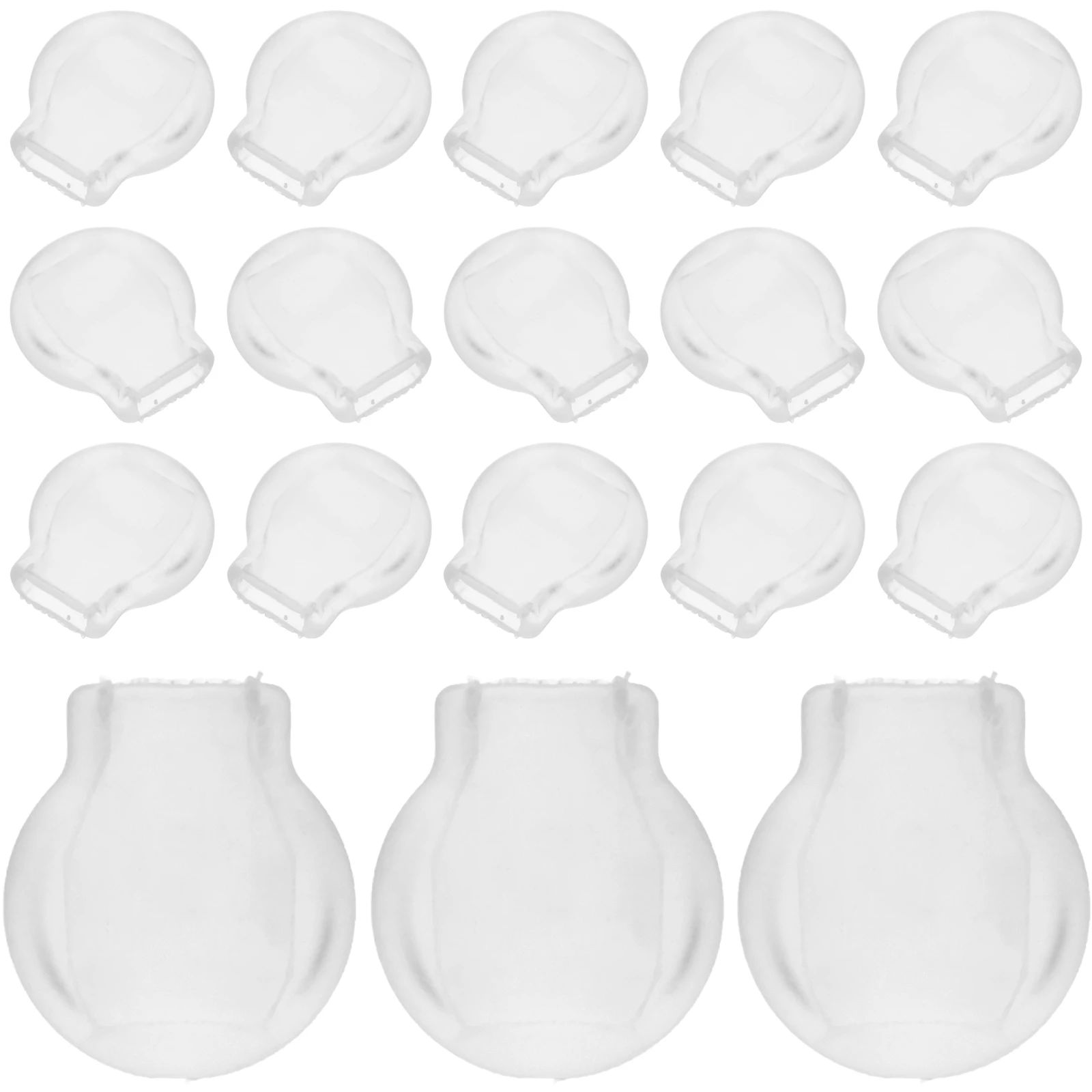 

50pcs Transparent TPE Gaskets for Ear Ring Backs Studs Silicone Kids Earrings Clip Mat Pads Converter Nonskid Jewelry Parts