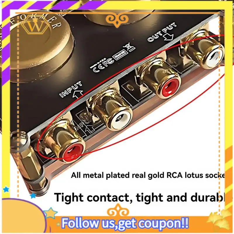 Latest-Audio Isolator Audio Isolator Step-Up Transformer Passive Pre Stage Amplification Gain