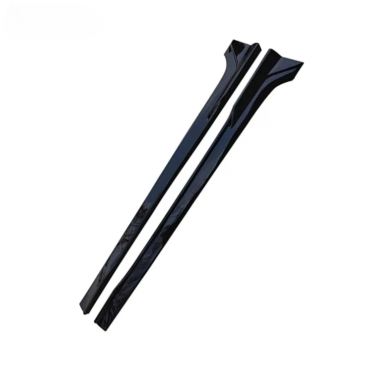 Carbon Fiber/Glossy Black Car Accessories Car Side Skirts Extensions Splitters Side Skirt Lip  for MG5