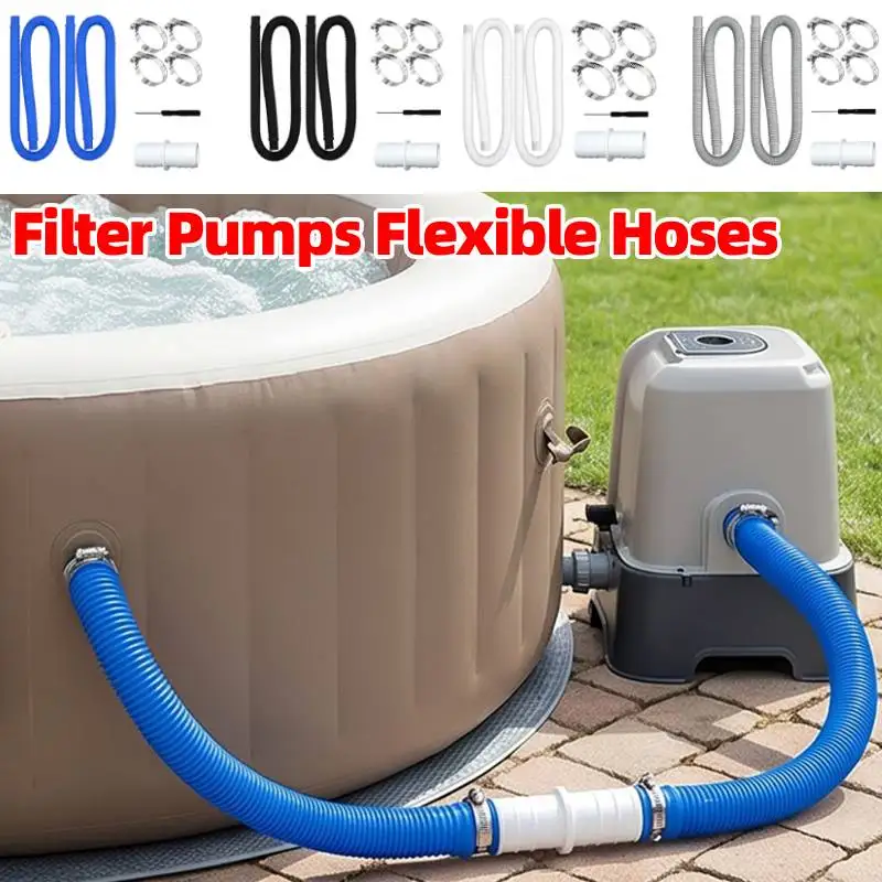 Manguera inflable para piscinas de aguas termales de 1,5 m, mangueras para bombas de filtración para piscinas elevadas a prueba de fugas, accesorio para INTEX 300/330/530/1000