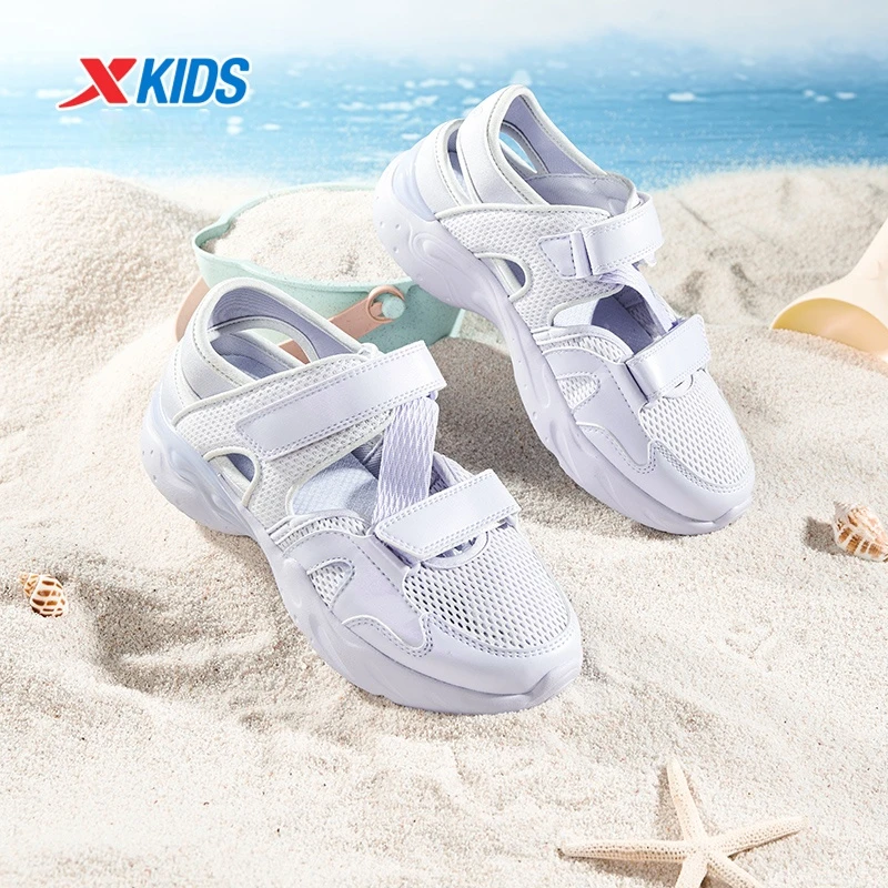 

Xtep Children's Shoes 2025 New Summer Mid-Large Girls' Shoes Mesh Breathable Leisure Sandals Sports Shoes 675214329095