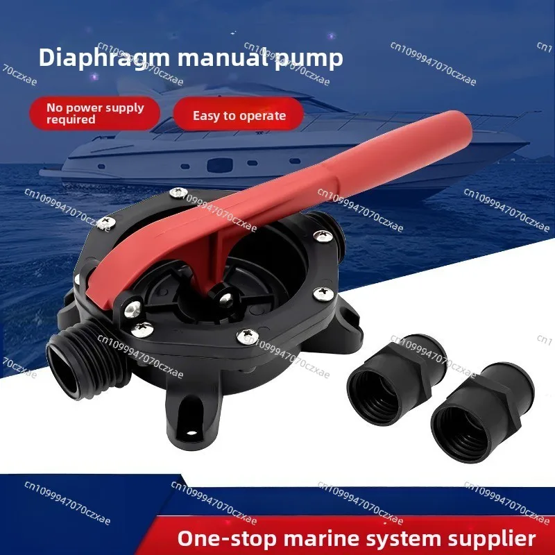 Marine Grade Manual Diaphragm Bilge Pump Life Boat Hand Drain Pump Oil Water Transfer Hand Suction