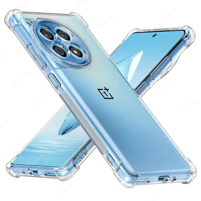 

Shockproof Airbag TPU Case for OnePlus 12 12R One Plus 11 11R 10 Pro 10T Protective Cover Transparent Silicone Capa Fundas Coque