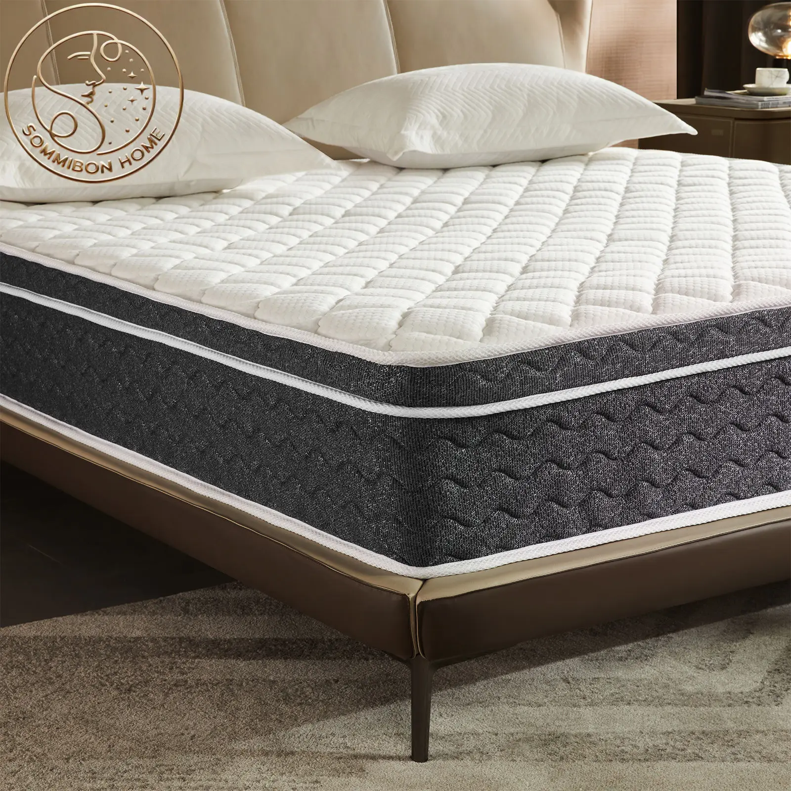

#Comfortable Pocket Spring Memory Foam Mattress Modern Design Hypo-allergenic & Cooling Boxed