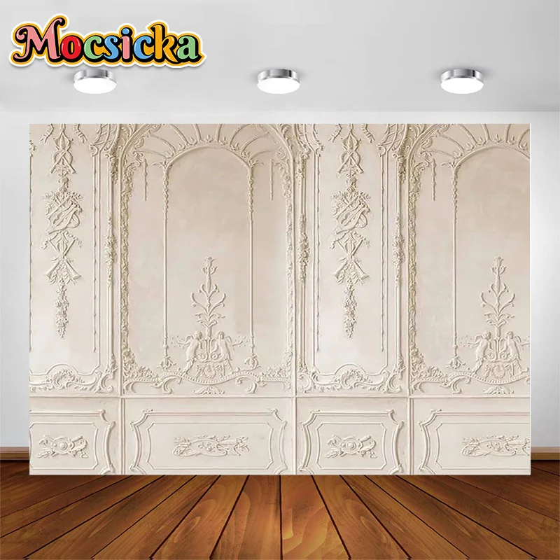 

MOCSICKA Royal Palace Decorative Backdrop Marble Wall Children Adult Art Photo Studio Props Professional Photography Background