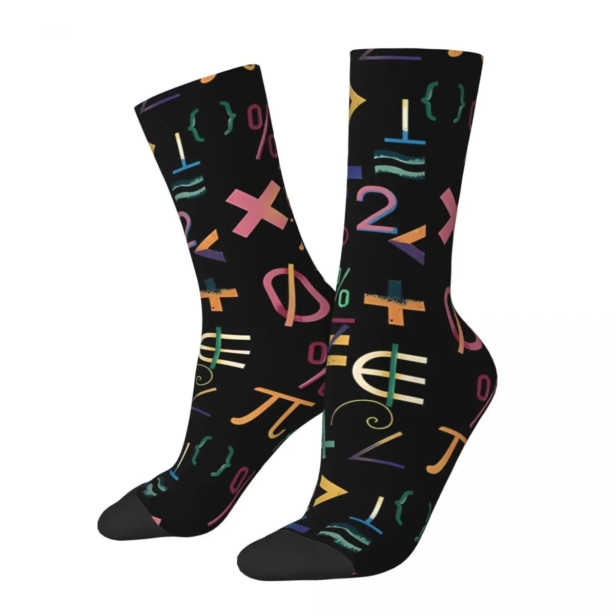 Vintage Mathematics Men's Socks Math Unisex Street Style Seamless Printed Funny Crew Sock Gift