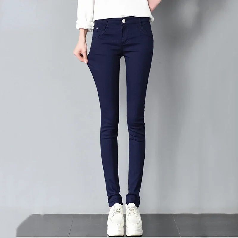 2023 Spring Women Oversize 34 White Pencil Pants Casual Cotton Legging Trousers Office Slim Pantalones Elegant Stretch Sweatpant