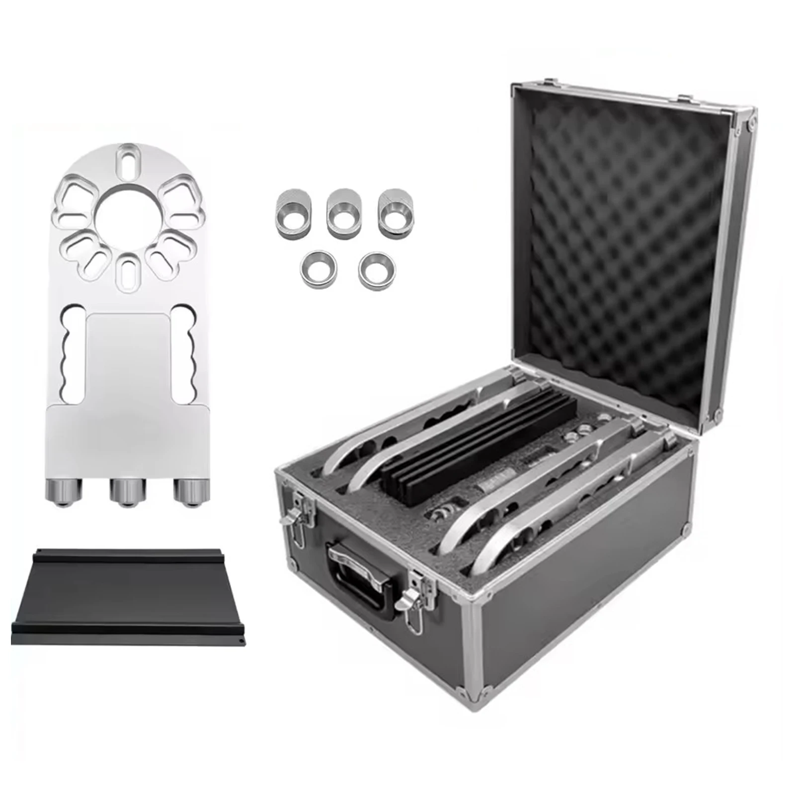 

4PCS Vehicle Chassis Stress Relief Tool Kit Wheel Alignment Cable Puller Bushing Adjustment and Reset Tool