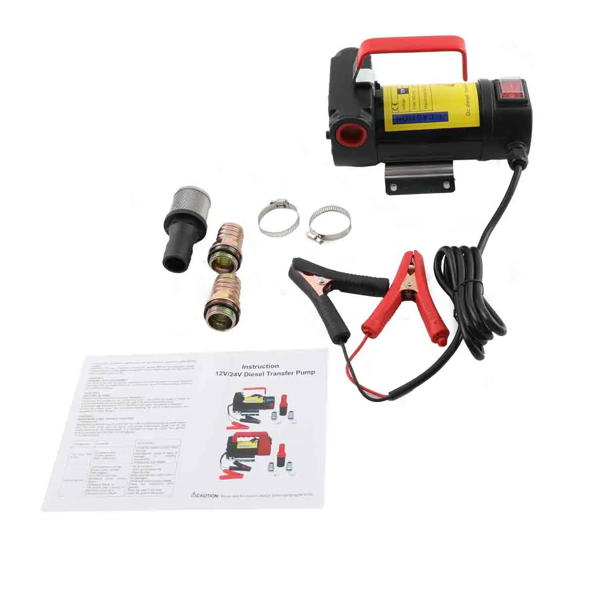 مضخة نقل الوقود الكهربائية المحمولة للسيارة ، 175 واط ، الديزل ، ضخ النفط ، الديزل ، الكيروسين ، الديزل الحيوي ، تيار مستمر 12 فولت