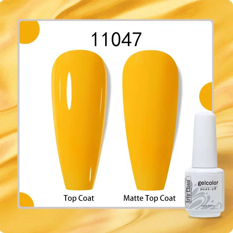 Arte Clavo-세미 퍼머넌트 UV LED 램프 네일 폴리시 젤, 하이브리드 네일 아트 젤, 순수 컬러