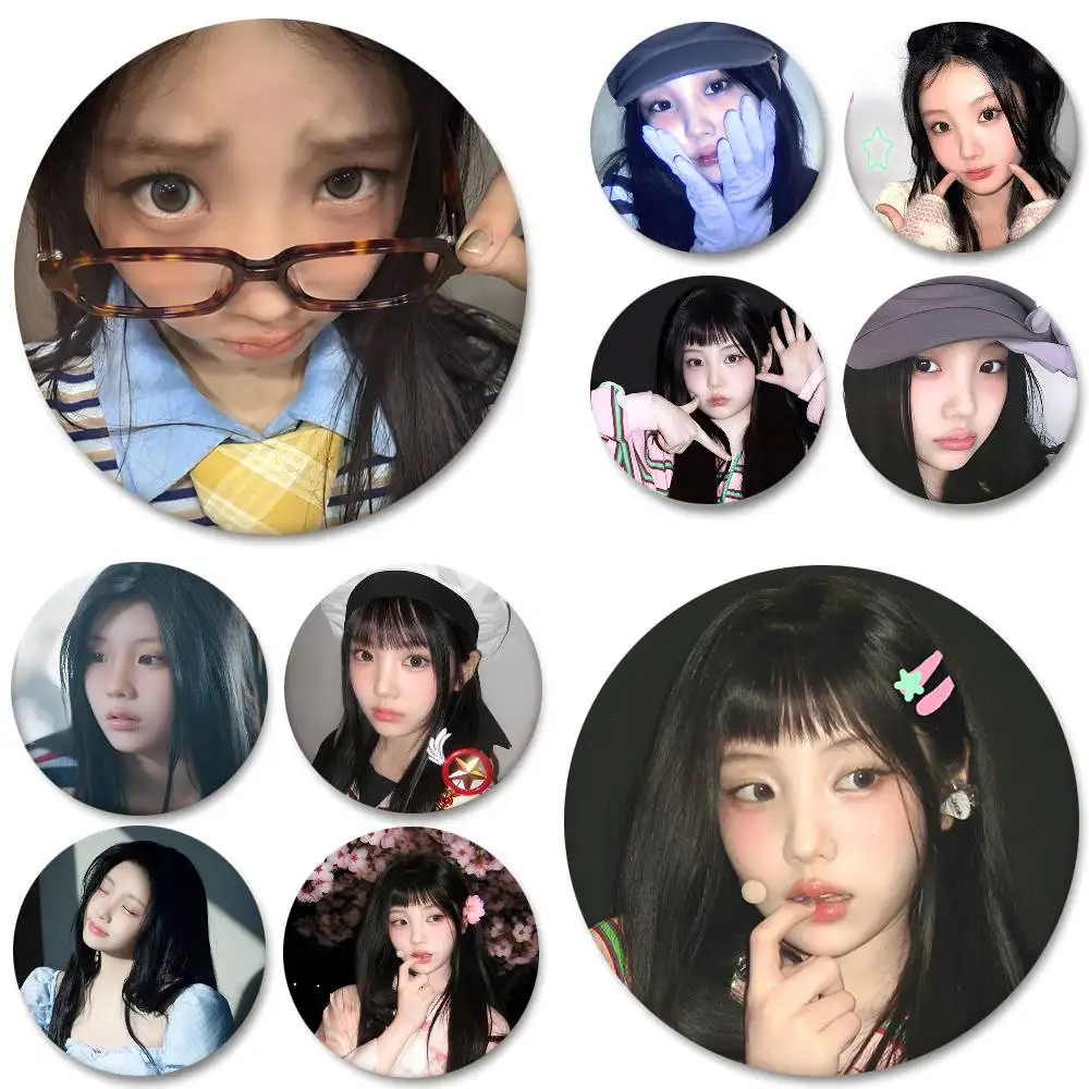 Singer K-POP Wonhee Round Badge Creative Brooch Clothing Backpack Accessories Lapel Pin