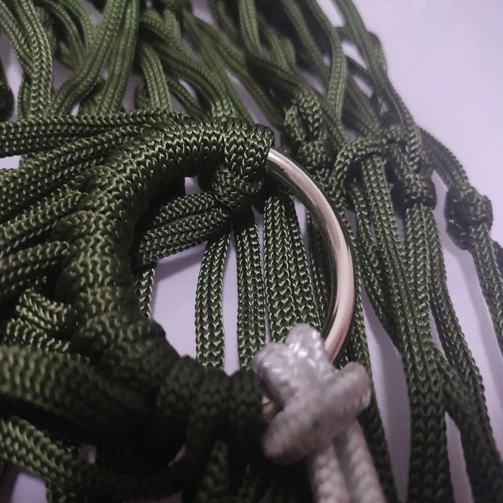 

1Pcs Camping Hammock Portable Outdoor Nylon Leisure Hammocks Enjoy Leisure Time with Friends and Family in