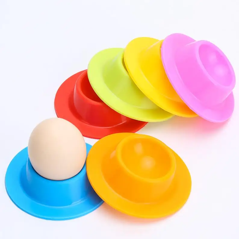 Egg Holder Cup Anti-fall Egg Tray Silicone Eggs Storage Box Kitchen Tools For Home Restaurant Decor ni43