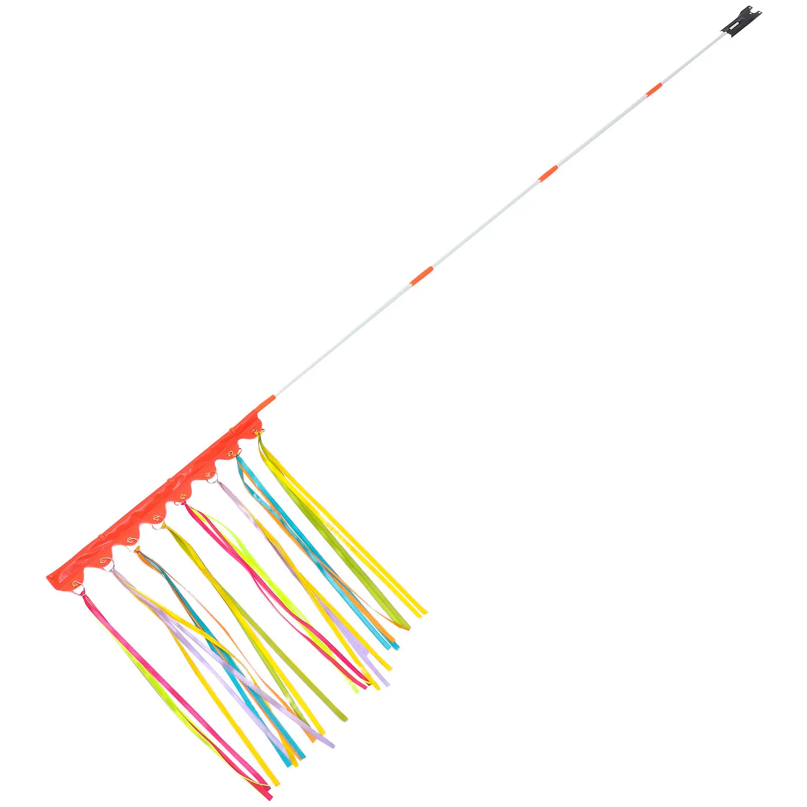 1Set Bicycle Safety Flag with Wavy Design Fiberglass Pole Weatherproof Polyester Flag for Adults E-Bike Trailer Kayak