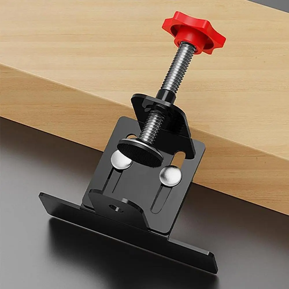 

1pair Aluminum Alloy Cabinet Door Mounting Jig Adjustable Multi-functional Cabinet Frame Jig Universal Cabinet Hinge Jig