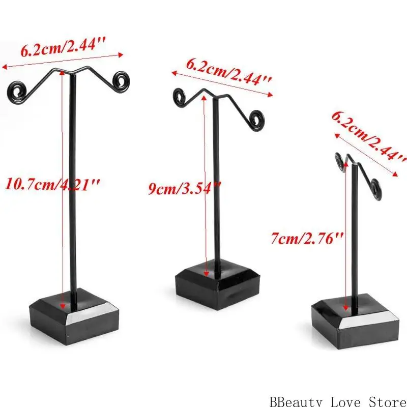 

3Pieces/set Tree Display Acrylic Earring Tree Jewelry Stand Holder Earring Holder Hanging Jewelry for Earring