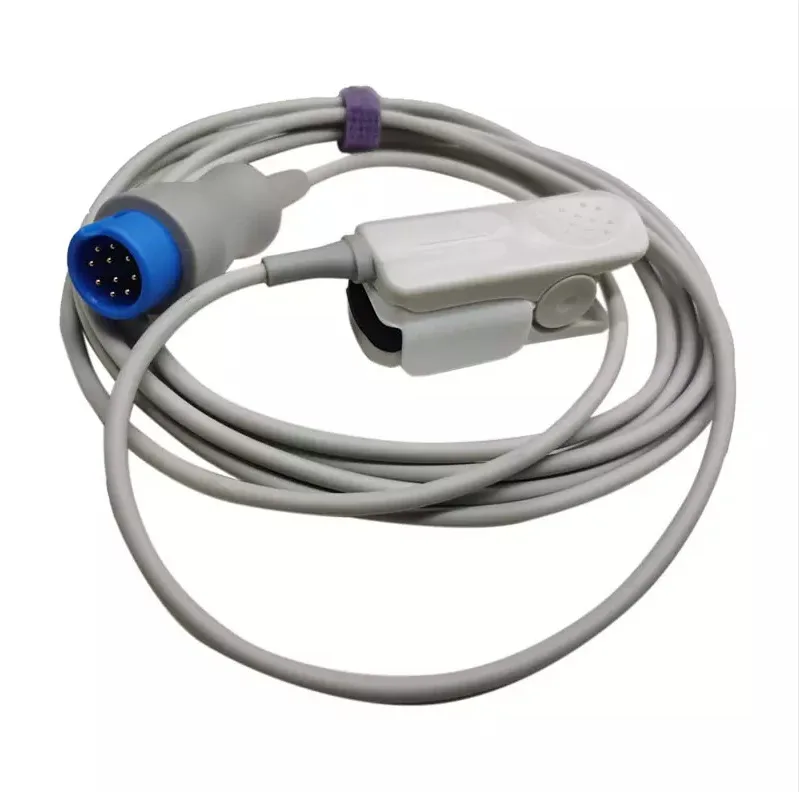 Compatible with PM-900 IM12 bloods oxygen integrated/split 10-pin round finger pulse oxygen, bloods oxygen extension cable