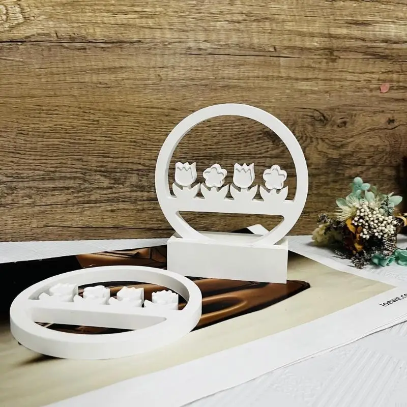 

R66A Circular Shaped Silicones Molds for Making Gypsum Decorations, Epoxy Resin Casting