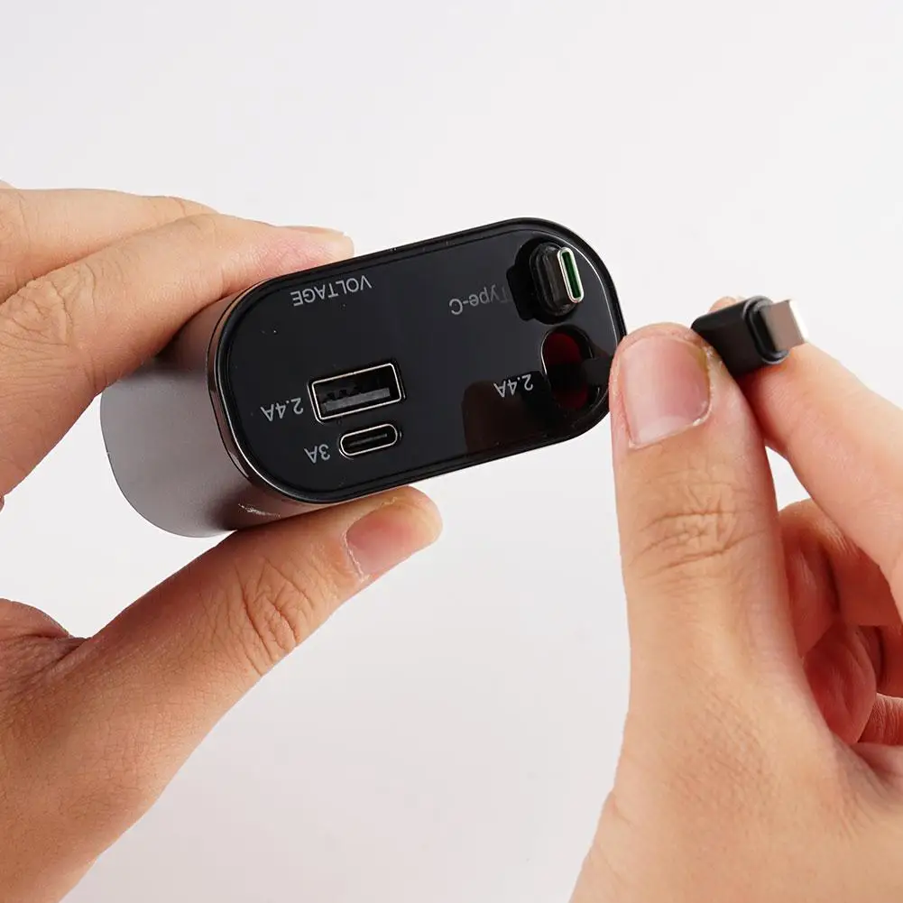 100 واط 4 في 1 قابل للسحب شاحن سيارة USB نوع C كابل آيفون هواوي سامسونج سريع تهمة الحبل ولاعة السجائر محول