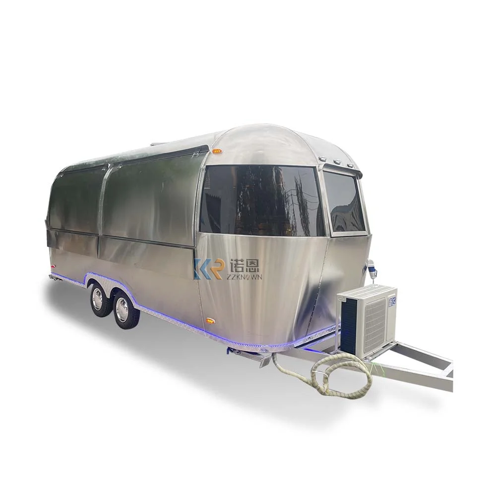 Mobile Airstream Food Truck Customized Cart Fully Equipped Air Stream Trailer for sale